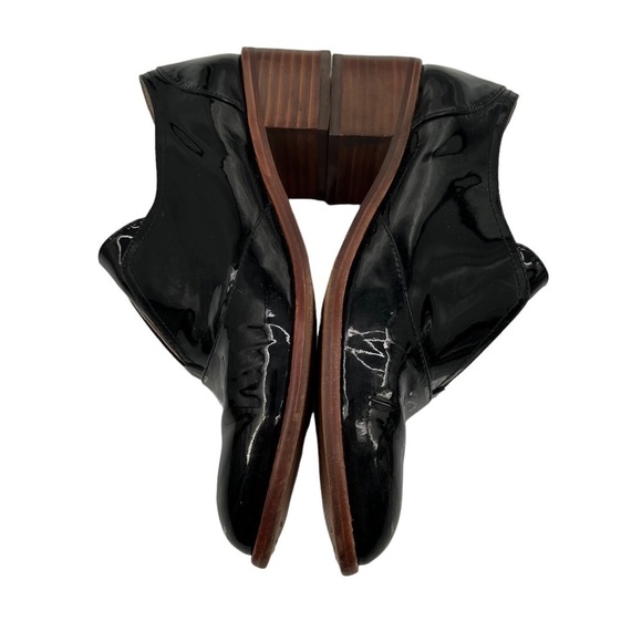 Louise et Cie Black Patent Pointed Toe Block Heel Loafers Size 7 (37) Women's - Picture 6 of 9